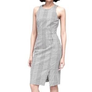 Houndstooth Sleeveless Dress
